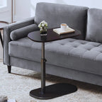 Height Adjustable C-shaped sofa side Table