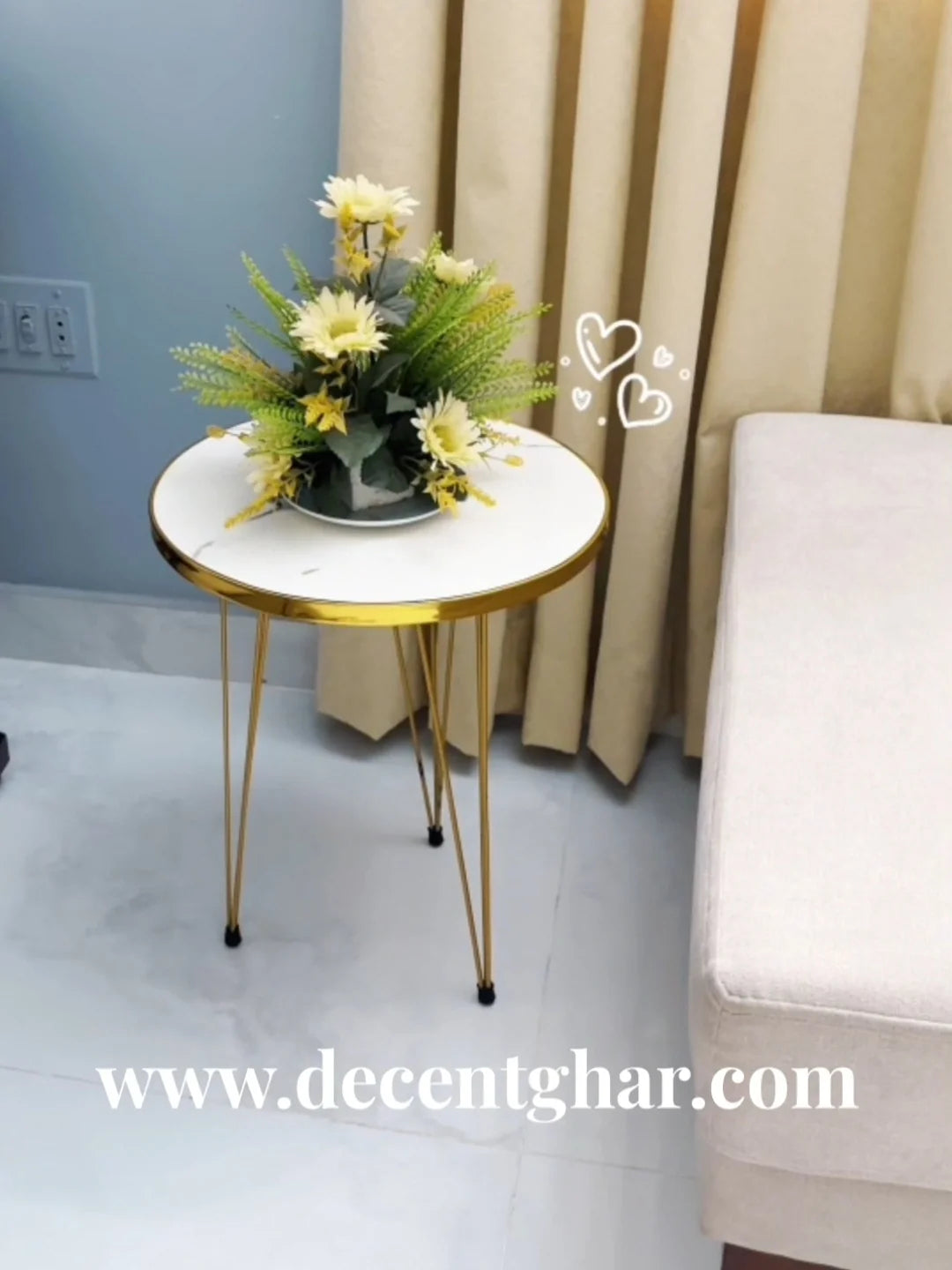Modern Coffee Table – Nesting End Table & Side Table Set for Stylish Living