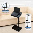 90° Tilting & 360° Swivel Height-Adjustable Table